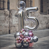 Bouquet Maxi  Plata/Rosa